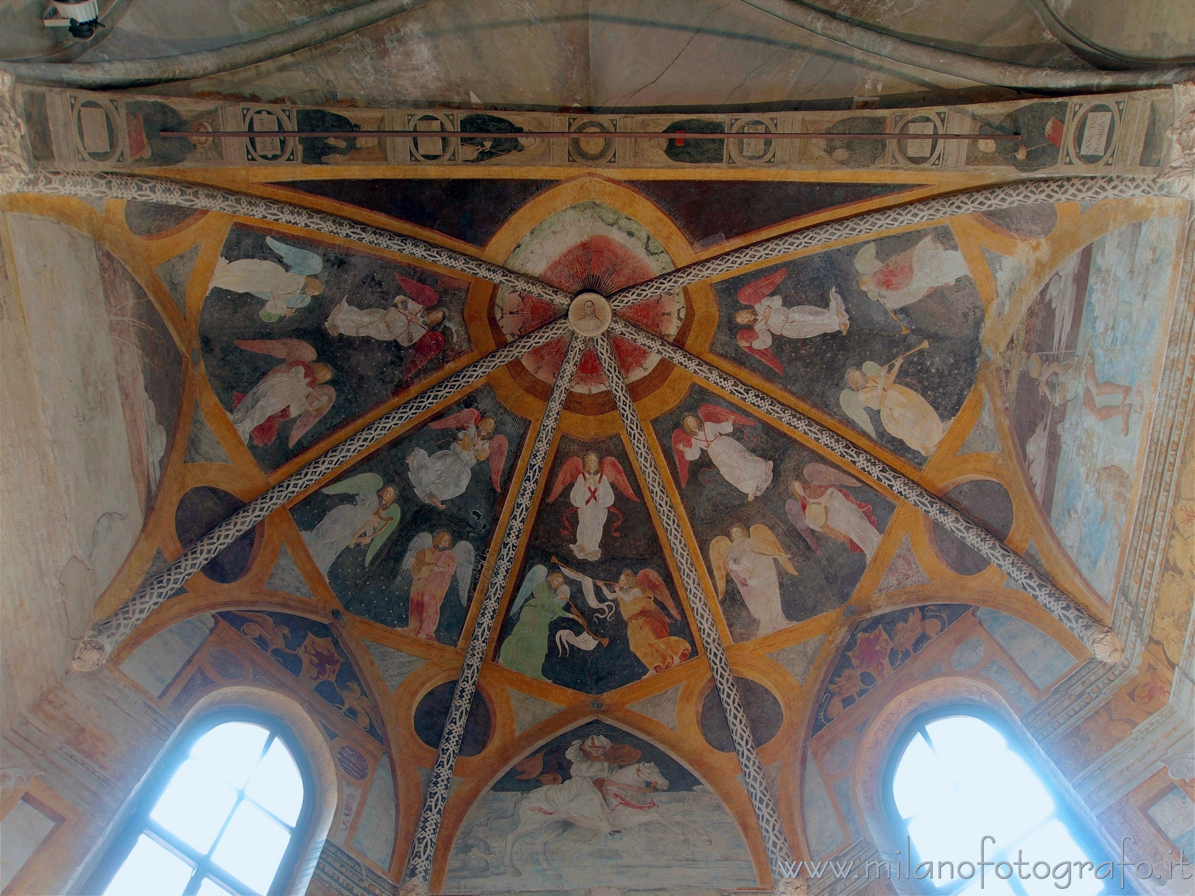 Milan (Italy) - Vault of the Grifi Chapel in the Church of San Pietro in Gessate